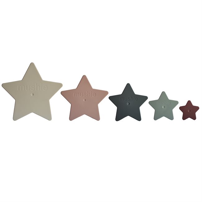 Mushie Piramida Sensoryczna Gwiazdki Nesting Star
